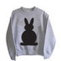 Kids Chalkboard T Shirt Bunny Design, thumbnail 5 of 7