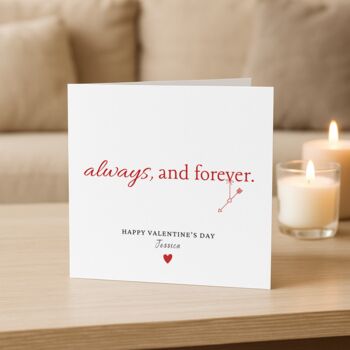 Romantic Personalised Valentine's Day Card, 3 of 6