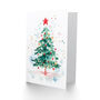 Decorated Tree Red Star Light Xmas Christmas Card, thumbnail 2 of 4