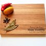 'Home Cooking' Oak Chopping Personalised Board, thumbnail 1 of 5