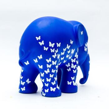 'Travel Light Butterfly Lover' Hand Decorated Elephant, 8 of 12