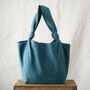 Fair Trade Vegan Comfy Everyday Shoulder Bag Zip Close, thumbnail 8 of 12