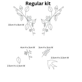 Floral Vine/Swallow Up Cycling Clothing Kit, 10 of 12
