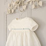 Personalised James Silk Christening Gown, thumbnail 1 of 12