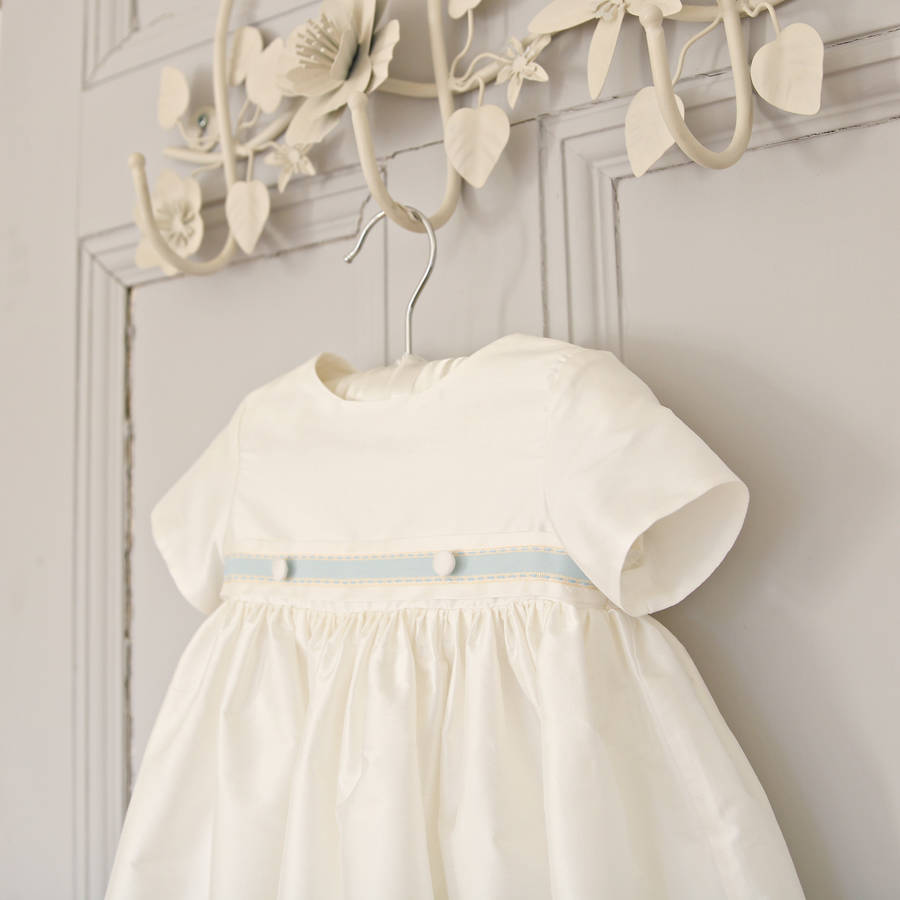 Personalised James Silk Christening Gown, 1 of 12