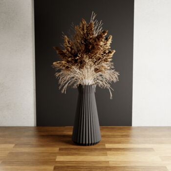 'Haven' Vase In Natural Wood For Dried Flowers, 4 of 11