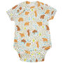 Two Pack Bear Theme Baby Bodysuit | Certified Organic, thumbnail 4 of 12