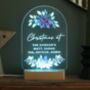 Personalised Christmas Poinsettia Design LED Light, thumbnail 6 of 6