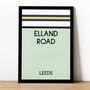 Elland Road Monopoly Leeds Football Print, thumbnail 1 of 2