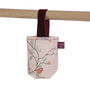 Christmas Tree Treat Hanging Pouch In Parus Pink Birds, thumbnail 3 of 6