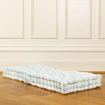 Tenby Stripe Padded Cotton Dog Bed, 4 of 11