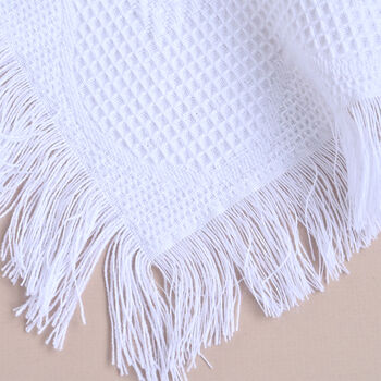 Personalised White Shawl For Christening, 4 of 8