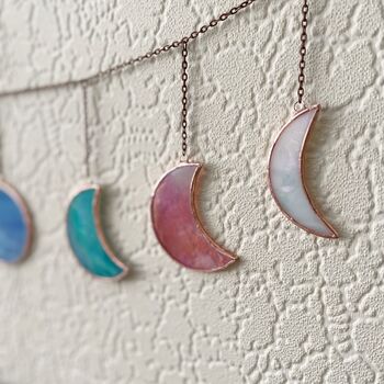 Glass Moon Phase Garland Multicoloured, 5 of 7