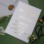 Gold Foil Luxury Wedding Invitation, thumbnail 5 of 8