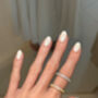 Stacking Ring Band With Cubic Zirconia, thumbnail 5 of 6