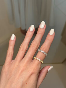Stacking Ring Band With Cubic Zirconia, 5 of 6