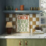 Cheese Revives Your Soul Funny Kitchen Print, thumbnail 4 of 9