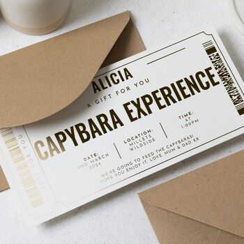 Personalised Capybara Experience Gift Voucher For Her, 4 of 8