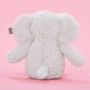 Personalised Light Grey Elephant Soft Toy, thumbnail 3 of 5