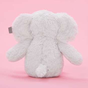 Personalised Light Grey Elephant Soft Toy, 3 of 5