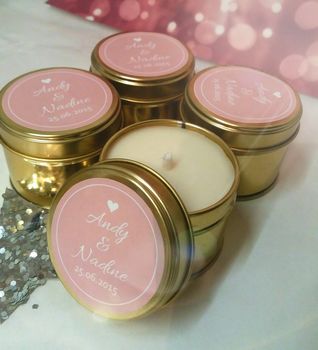 Personalised Wedding Favour Candles In A Can, 5 of 7