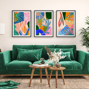 Colourful Botanical Abstract Art Print, 7 of 12