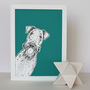 Airedale Dog Art Print, thumbnail 1 of 3