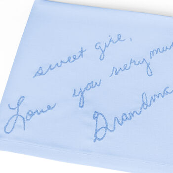 Personalised Embroidered Handwriting Handkerchief, 4 of 7