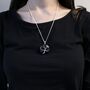 Black Onyx Tree Of Life Gemstone Necklace, thumbnail 3 of 5
