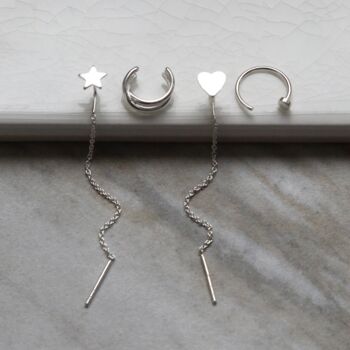 Sterling Silver Curated Ear Pack, 4 of 12