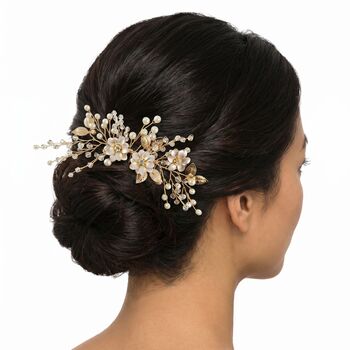 Frosted Flower Hair Comb, 4 of 4