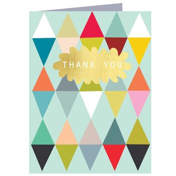 Mini Gold Foiled Thank You Card Pack, 2 of 5