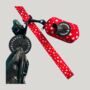 Red Heart Dog Collar And Lead, thumbnail 4 of 6