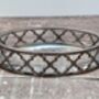 Metal And Glass Oval Soap Dish, thumbnail 2 of 3