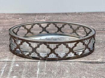 Metal And Glass Oval Soap Dish, 2 of 3