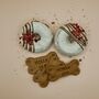 Personalised Dog Birthday Drizzle Doughnuts Biscuits, thumbnail 1 of 6