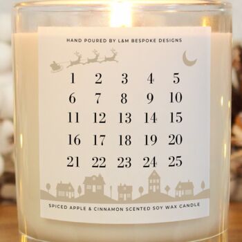 Advent Calendar Christmas Scene Advent Candle, 6 of 9