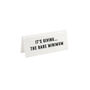 White Acrylic Desk Sign | 'It's Giving The Bare Minimum' | Novelty Office Gift, thumbnail 2 of 2