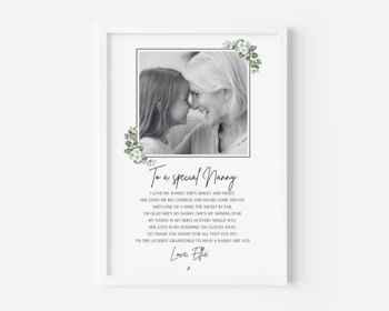 Personalised Photo Print Gift For Nanny Or Grandma, 3 of 3