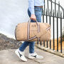 Personalised Canvas Holdall With Padded Shoulder Strap, thumbnail 3 of 11