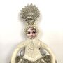 Beaded Christmas Tree Topper 'Pearl', thumbnail 2 of 8