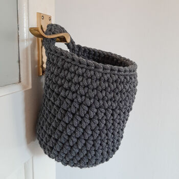 Hanging Crochet Basket, 9 of 12