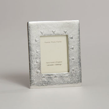 Hearts Pewter Mini Picture Frame, 4 of 6