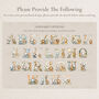 Personalised Safari Alphabet Baby Grow, thumbnail 2 of 8