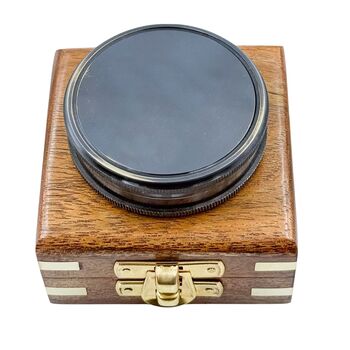Personalised Gunmetal Poem Compass For Graduation Gift, 3 of 12
