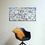 Geometric Metal Wall Art: Modern, Stylish Decor, thumbnail 3 of 11