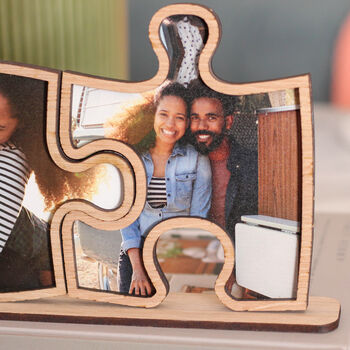 Personalised Double Jigsaw Multi Photo Frame Gift, 4 of 9