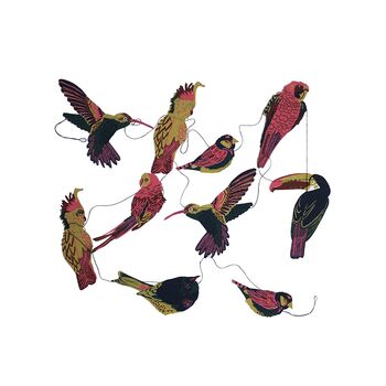 Tropical Birds Recycled Paper Garland, 5 of 5