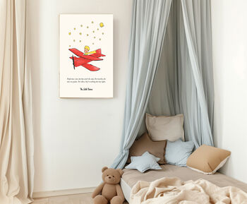 The Little Prince Plane Nursery Art Print, 2 of 3