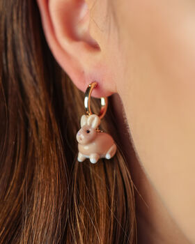 Garden Bunny Earrings, 3 of 3